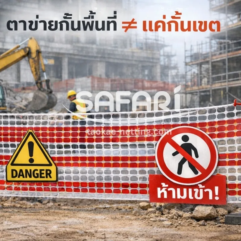 ตาข่ายกั้นพื้นที่ ≠ แค่กั้นเขต