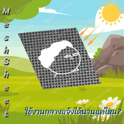 Mesh Sheet - ผ้าใบก่อสร้าง ใช้งานกลางแจ้งได้นานแค่ไหน